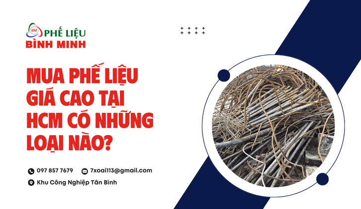 Mua phế liệu giá cao tại HCM cho nhóm kim loại phổ biến